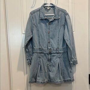 Jessica Simpson Light Wash Denim Button-Front Dress